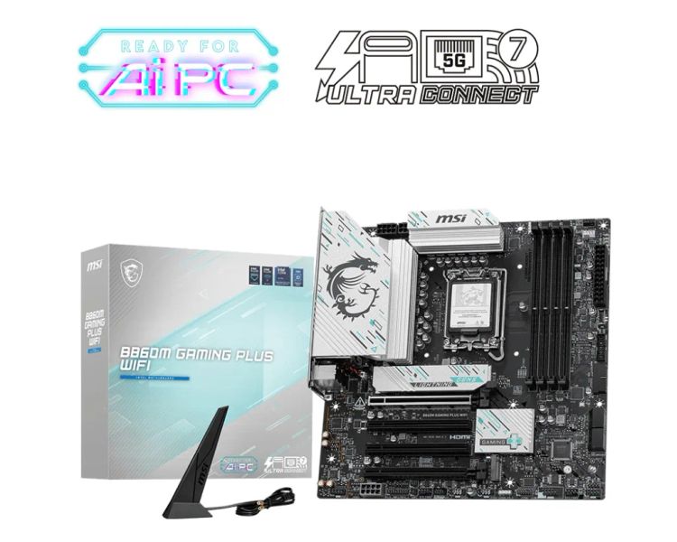 MSI B860M GAMING PLUS WIFI/LGA 1851/mATX
