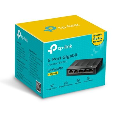 TP-Link LS1005G Switch 5-Port 10/100/1000Mbps desktop