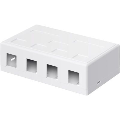 WENTRONIC Patch panel 4port, Keystone na stěnu