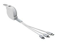 USB Type-C  3 in 1 Retractable Charging