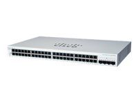 Cisco Business 220 Series CBS220-48T-4X - Přepínač - inteligentní - 48 x 10/100/1000 + 4 x 10 Gigabit SFP+ (uplink) - Lze montovat do rozvaděče - repasováno - pro P/N: CON-SNT-CBUS2204, SP-SNC-CBUS2204