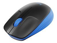 Myš - optický - 3 tlačítka - bezdrátový - bezdrátový přijímač USB - modrá