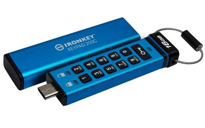Kingston Ironkey Keypad 200C/16GB/USB 3.0/USB-C/Modrá