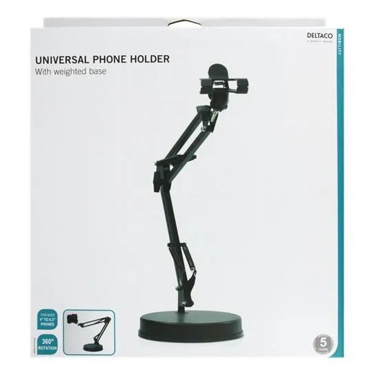 DELTACO ARM-279, Stolní držák 4" - 6,3"