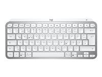Klávesnice - podsvícená - bezdrátový - Bluetooth - QWERTY - americká - bledě šedá
