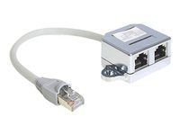 Rozdělovač Ethernet 100Base-TX - RJ-45 (M) do RJ-45 (4 piny) (F) - 15 cm