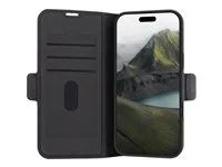 Pouzdro s klopou pro mobilní telefon - polyuretan (PU), plast - černá - pro Apple iPhone 16 Pro Max