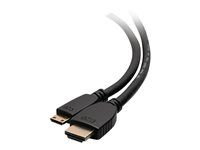 60 Hz - M/M - Kabel HDMI s ethernetem - 19 pin mini HDMI Type C s piny (male) do HDMI s piny (male) - 1.83 m - odstíněný - černá