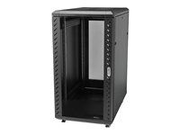 Startech 25U Network Rack Cabinet on Wheels - 36in Deep - Portable 19in 4 Post Network Rack Enclosure for Data & IT Computer Equipment w/ Casters (RK2536BKF) - Rozvadec stojanový - 25U