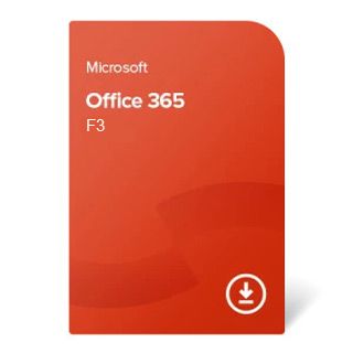 MICROSOFT Office 365 F3, 1 rok, elektronická licence CSP