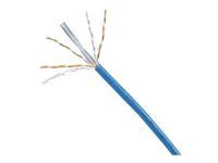 Kabel horizontální - 305 m - 5.3 mm - UTP - CAT 6 - IEEE 802.3af/IEEE 802.3at/IEEE 802.3bt - neobsahuje halogen, vnitřní, pevný - modrá