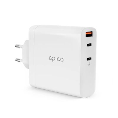 Epico 140W GaN síťová nabíječka - bílá