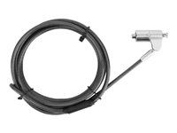 Bezpečnostní kabelový zámek - černá - 1.98 m