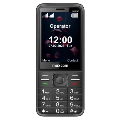 MAXCOM MM245, Telefon DUAL Sim, černý