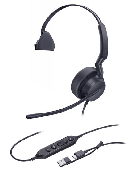 Yealink UH42 Mono UC USB-C/A, náhlavní souprava