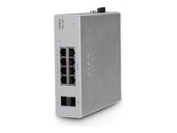 Cisco Meraki MS130R-8P - Prepínac - rízený - 8 x 10/100/1000Base-T + 2 x gigabitu SFP - Lze montovat do rozvadece, pro pripevnení na zed, lze montovat na konzolu DIN, desktop - PoE+ (240 W)