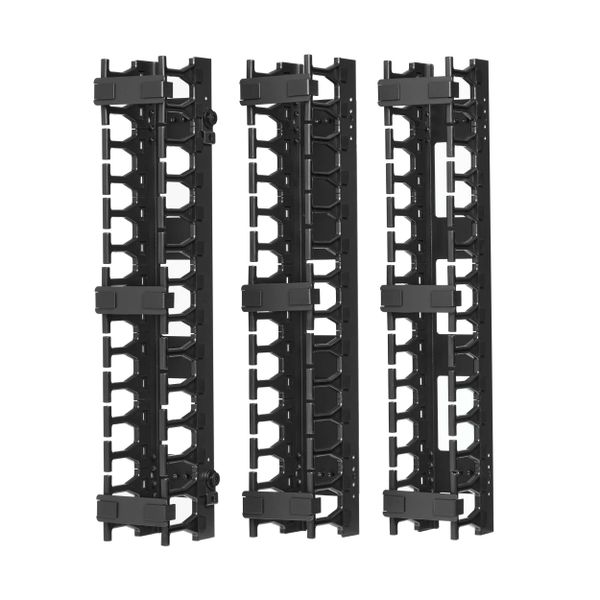 Kabelový manažer vertikální SmartRack 3 (7.62cm), kabelový kanál s výřezy pro kabely