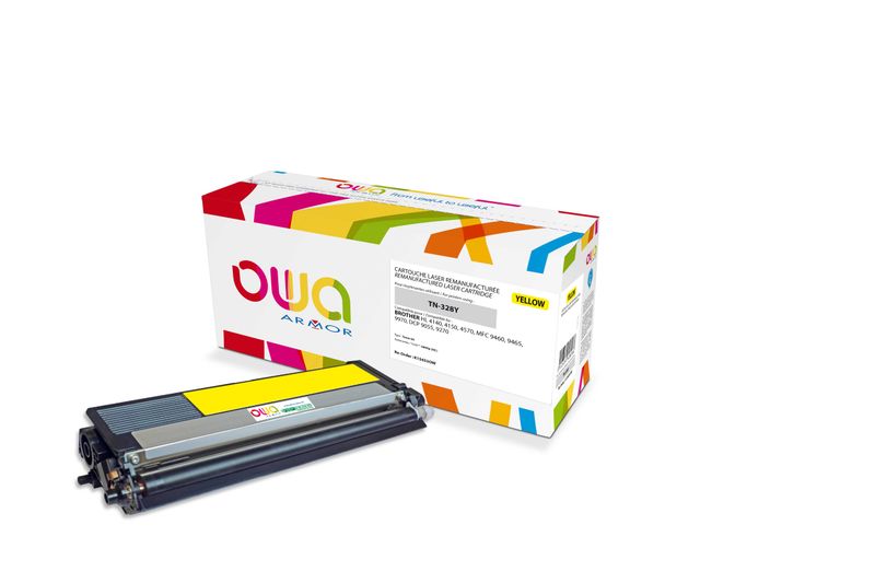 OWA Armor toner kompatibilní s Brother TN-328Y, 6000st, žlutá/yellow