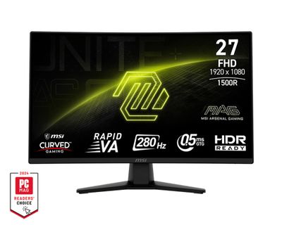 MSI MAG/274CXF/27"/VA/FHD/280Hz/0,5ms/Černá/3R