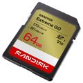 SanDisk Extreme Go SDXC karta, 64 GB, V30, 170Mb/s