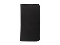 Pouzdro s klopou pro mobilní telefon - polyuretan (PU), plast - černá - pro Apple iPhone 15 Pro