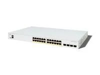 Cisco Catalyst 1300X-24P-4X - Prepínac - L3 - rízený - 4 x 10 Gigabit SFP28 + 24 x 10/100/1000 (PoE+) - Lze montovat do rozvadece (385 W)
