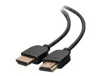 Ultra Flexible Cable with Low Profile Connectors - HDMI kabel - HDMI s piny (male) do HDMI s piny (male) - 30.5 cm - dvojnásobně stíněný - černá