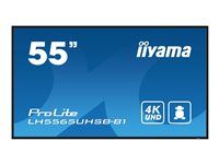 55" Třída úhlopříčky (54.6" zobrazitelný) displej LCD s LED podsvícením - digital signage - Android - 4K UHD (2160p) 3840 x 2160 - černá