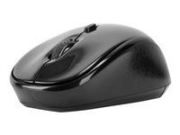 Myš - pravák a levák - optický - bezdrátový - 2.4 GHz - bezdrátový přijímač USB - černá