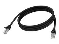 Vision - Sítový kabel - RJ-45 (M) do RJ-45 (M) - 2 m - 6.2 mm - STP - CAT 6a - lisovaný, provedení bez hrbolku - cerná