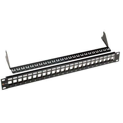 SOLARIX 19" Neosazený UNI patch panel 24 portů 1U