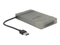 Řadič úložiště - 2.5" - SATA 6Gb/s - USB 3.0 - šedá, černá