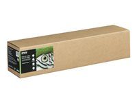 Bavlna - hladký matný - 490 mikronů - jasně bílá - Role (61 cm x 15 m) - 300 g/m² - 1 role pouzdro - bavlněný papír