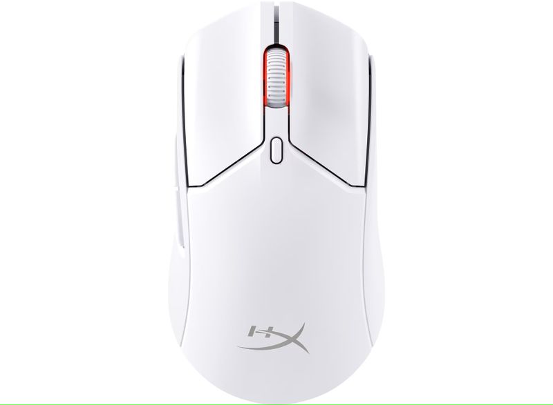 HyperX Pulsefire Haste 2/Herní/Optická/Pro praváky/26 000 DPI/USB+BT/Bílá