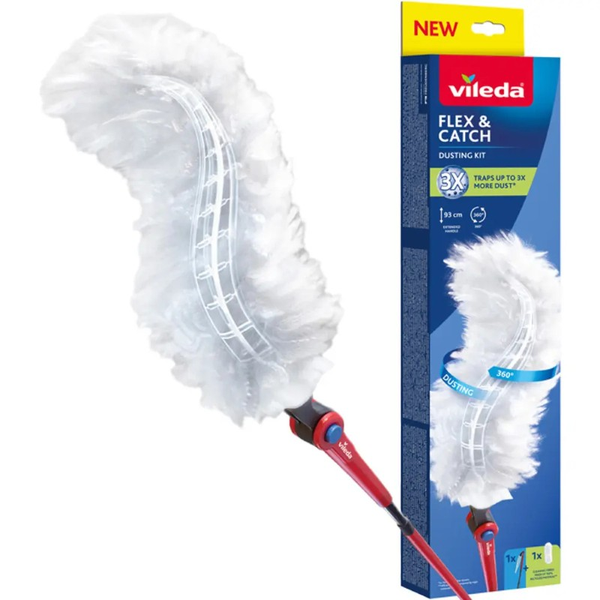 VILEDA Flex&Catch prachovka s dlouhou rukojetí 179434