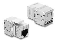Delock - Modul - jack to LSA, tool-free - CAT 6a - STP - RJ-45 - zinková