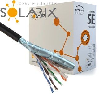 SOLARIX kabel venkovní FTP PE CAT5E 305m/balení