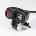 Nabíječka USB STU 34708 s voltmetrem na motocykl