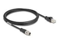 M12 Cable X-coded 8 pin male to RJ45 mal