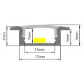 AL profil AR1 nový 24,7x7 mm pro LED pásky, na zapuštění, včetně plexi 2 m