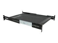2U - 20 to 30in Adjustable Mounting Depth - Vented - Server Rack Cabinet Shelf - 24in Deep - Police skříně - 1U - 19" - pro P/N: RK1233BKM, RK2433BKM, RK2537BKM, RK3236BKF, RK4236BKB, RK4242BK24, RK4242BK30