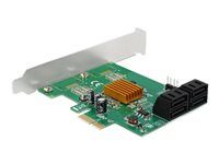 Řadič úložiště - 4 Kanál - SATA 6Gb/s - PCIe 2.0 x1