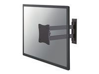 Držák - plný pohyb - pro Displej LCD - černá - velikost obrazovky: 10"-27" - montáž na stěnu