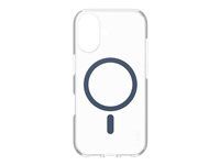Zadní kryt pro mobilní telefon - kompatibilita s MagSafe - oleofóbní povrch, termoplastický polyuretan (TPU), polykarbonát (PC) - modrá, průhledná - pro Apple iPhone 16