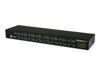 16 Port - COM Port Retention - Rack Mount and Daisy Chainable - FTDI USB to RS232 Hub (ICUSB23216FD) - Sériový adaptér - USB 2.0 - RS-232 x 16 - černá