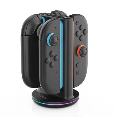 iPega SW2051 Nabíjecí Stanice s RGB pro JoyCon Ovladače Nintendo Switch 2 Black