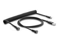 Delock Magnetic - Kabel USB - USB (M) do Pogo (M) magnetický - 48 V - 3 A - 1.5 m - cerná