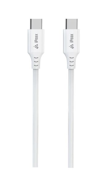 Kabel iPEAX 90010114 USB-C/USB-C 1,5 m bílý