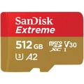 SanDisk Extreme SDXC 512GB 190MB/s V30 + adaptér