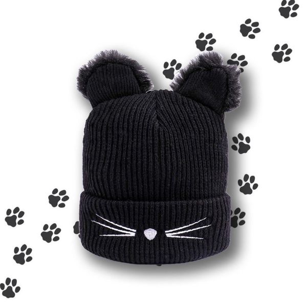 Čepice kočičí 4L černá